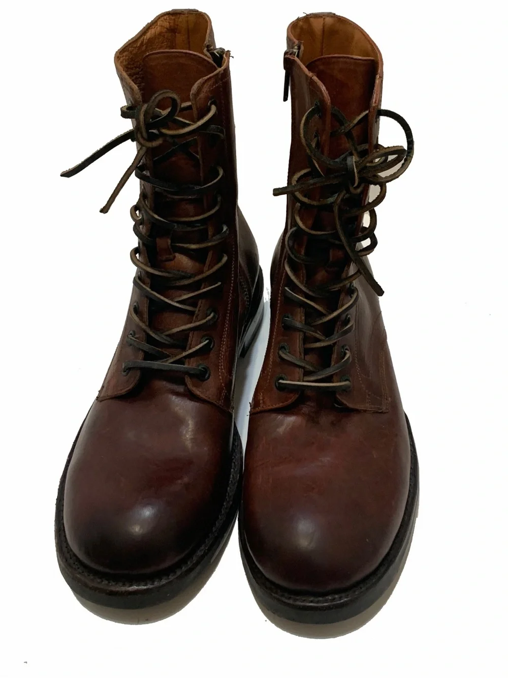 10.5 / Frye Men's Brown Leather Lace-Up Boot